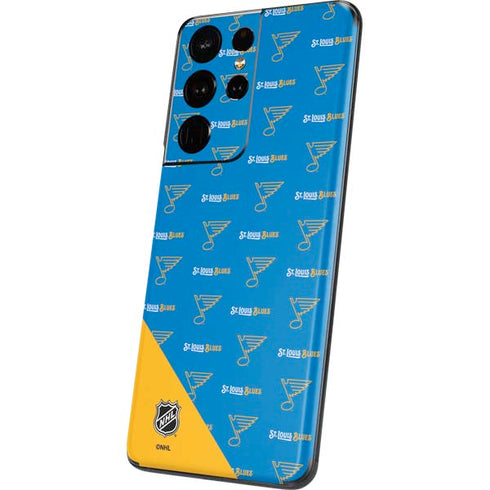 NHL St. Louis Blues Pattern Galaxy S21 Ultra 5G Skin